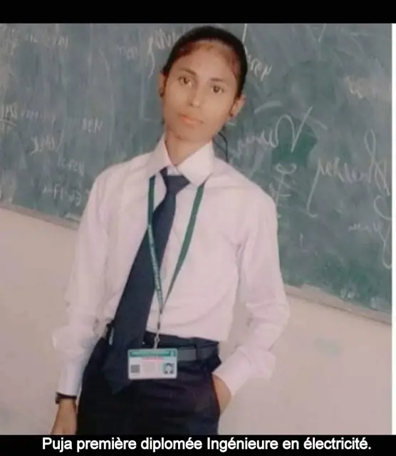 Puja, première diplômée ingénieure en électricité